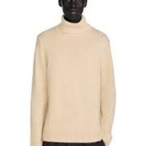 NWT: Sandro Ribbed Yak/Cashmere/Wool Blend Ribbed Turtleneck